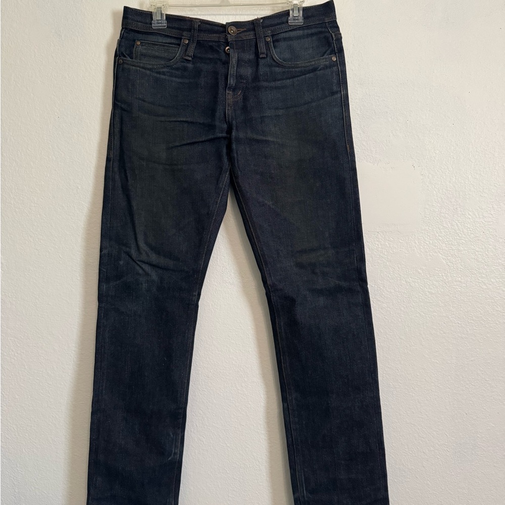 Uniqlo Blue Straight Jeans Classic Fit